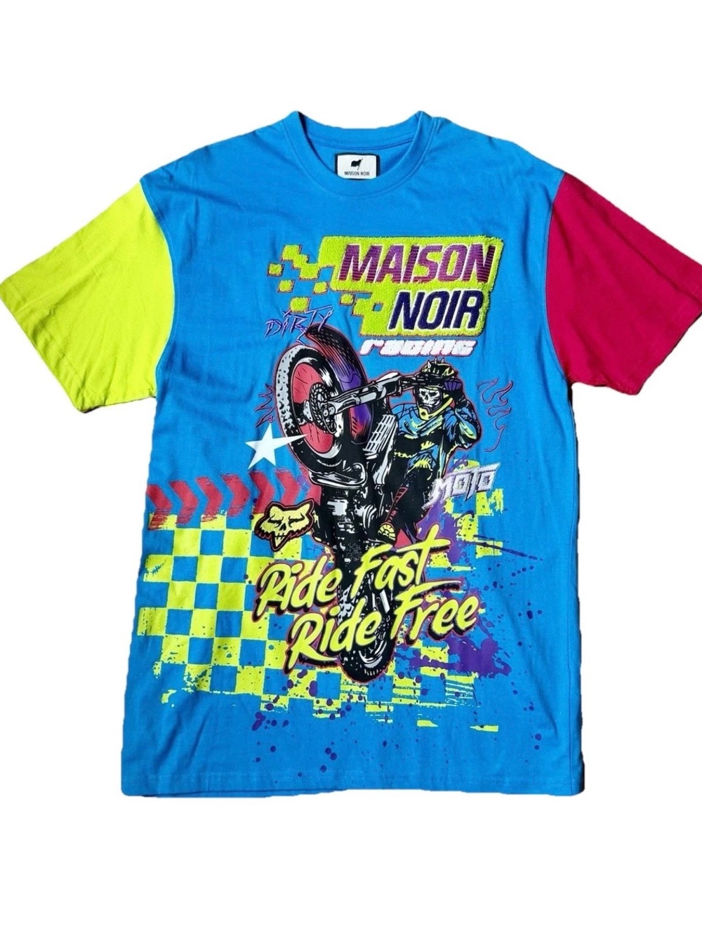 Maison Noir Racing Moto Shirt NWOT